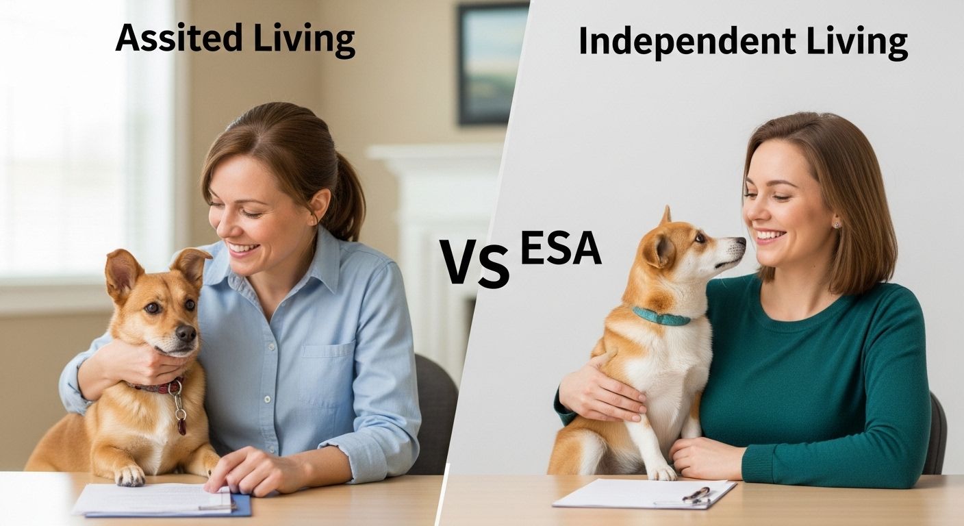 Assisted Living vs Independent Living ESA Rights: Key Differences